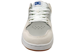 DC Shoes Mens Manteca 4 Comfortable Leather Shoes Tan Blue Gum