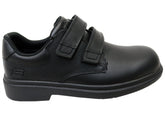 Skechers Unisex Kids Smooth Tracks Classic Stride Leather School Shoes