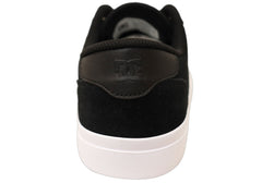 DC Shoes Mens Comfortable Teknic Leather Lace Up Shoes Black Dk Grey