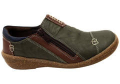 Cabello Comfort Womens 7311-307 Leather Shoes Made In Turkey