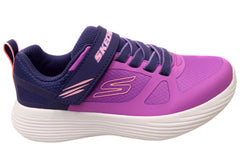 Skechers Kids Girls Go Run 400 V2 Trace Track Shoes Purple Blue