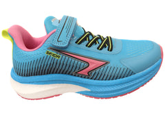 Sfida Zephyr Kids Girls Comfortable Adjustable Strap Athletic Shoes