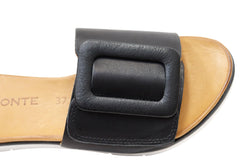 Orizonte Lunaluxe Womens Comfortable European Leather Slides Sandals