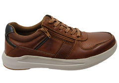 Explorer Mark Mens Comfortable Leather Lace Up Casual Shoes