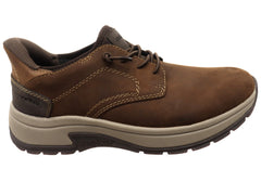 Rieker Mens 11050 Comfortable Leather Extra Wide Fit Slip On Shoes