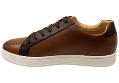 Florsheim Mens Leather EE Extra Wide Monopoli Lace To Toe Sneakers