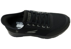 Skechers Mens Go Walk Flex Netro Extra Wide Fit Comfort Slip On Shoes