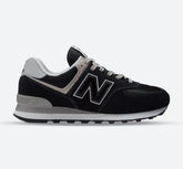 Men's Wide Fit New Balance ML574EVB Walking/Running Trainers - Exclusive - Black/White ENCAP Width 4E