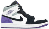 Nike Mens Air Jordan 1 Mid SE Sneakers - 'Varsity Purple'