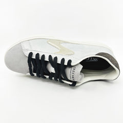Skechers Eden LX Glimpse Of Glitter Light Gray Black Womens Athletic Sneakers