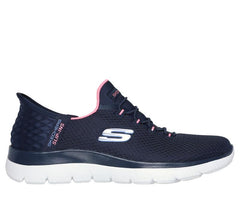 Women's Wide Fit Skechers 150123 Slip-ins Summits Diamond Dream Trainers