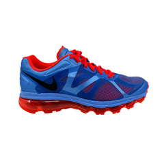 Nike Air Max+ 2012 Blue Bright Crimson Red Womens Athletic Sneaker