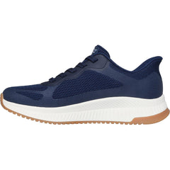 Women's Wide Fit Skechers 117624 Slip-ins Bobs Squad 4 Staple Look Trainers