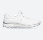 Women's Wide Fit Skechers 12980W Summits Slip On Sports Trainers