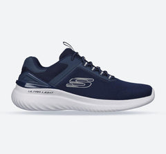 Men's Wide Fit Skechers 232673 Bounder 2.0 Anako Trainers - Navy