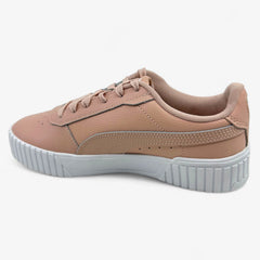 PUMA Carina 2.0 Rose Quartz Silver White Womens Athletic Sneaker