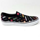 Vans Classic Slip On (Disruptive) Black True White Womens Casual Shoes