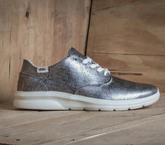 VANS ISO 2 (Disco Python) Blanc Metallic Silver UltraCush Womens Casual Sneakers