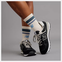 Men's Wide Fit New Balance ML574EVB Walking/Running Trainers - Exclusive - Black/White ENCAP Width 4E