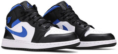 Nike Grade School Womens Air Jordan 1 Mid Sneakers - 'Racer Blue'