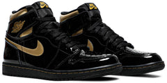 Nike Mens Air Jordan 1 Retro High OG Sneakers - 'Black Metallic Gold'