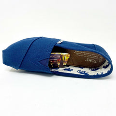 Toms Classics Navy Womens Slip On Casual Canvas Flat Shoes