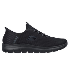 Men's Wide Fit Skechers Slip-ins 232457 High Range Summits Trainers -  Black