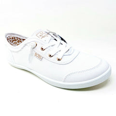 Skechers Bobs B Cute White Womens Slip On Memory Foam Comfort Shoes