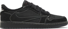 Nike Mens Travis Scott x Air Jordan 1 Low OG SP Sneakers - 'Black Phantom'