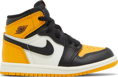 Nike Toddlers Air Jordan 1 Retro High OG Sneakers - 'Yellow Toe'
