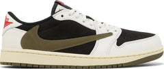 Nike Womens Travis Scott x Air Jordan 1 Retro Low OG Sneakers - 'Olive'