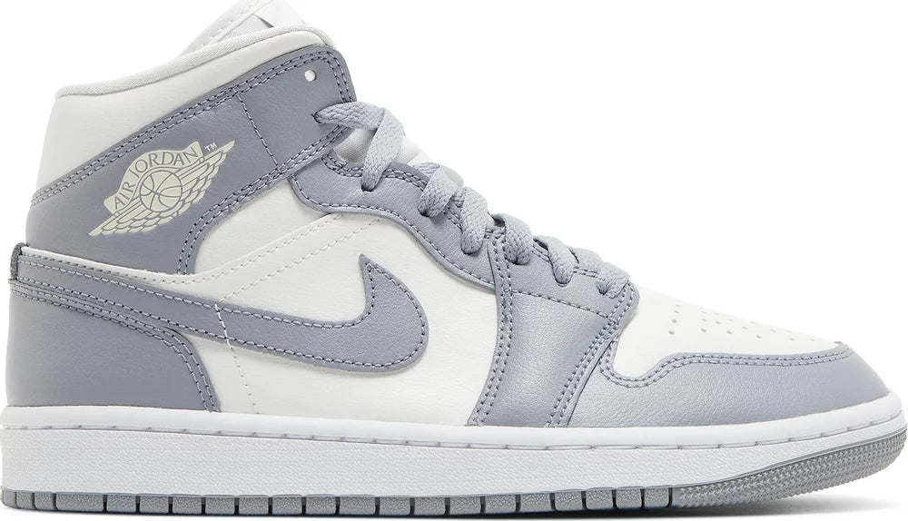 Nike Womens Air Jordan 1 Mid Sneakers - 'Stealth'