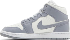 Nike Womens Air Jordan 1 Mid Sneakers - 'Stealth'