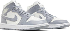 Nike Womens Air Jordan 1 Mid Sneakers - 'Stealth'