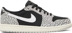 Nike Womens Air Jordan 1 Retro Low OG Sneakers - 'Black Cement'