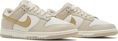 Nike Womens Dunk Low Sneakers - 'Gold Swoosh'