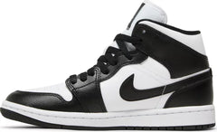 Womens Air Jordan 1 Mid Sneakers - 'Panda'