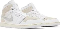 Nike Mens Air Jordan 1 Mid SE Craft Sneakers - 'Inside Out - White Sail'