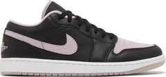 Nike Mens Air Jordan 1 Low SE Sneakers - 'Black Iced Lilac'