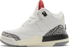 Nike Toddlers Air Jordan 3 Retro Sneakers - 'White Cement Reimagined'