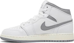 Nike Grade School Womens Air Jordan 1 Mid Sneakers - 'Vintage Grey'