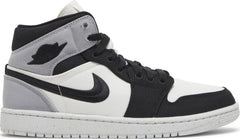 Nike Womens Air Jordan 1 Mid SE Sneakers - 'Light Steel Grey Canvas'