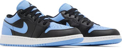 Nike Grade School Womens Air Jordan 1 Low Sneakers - 'University Blue'