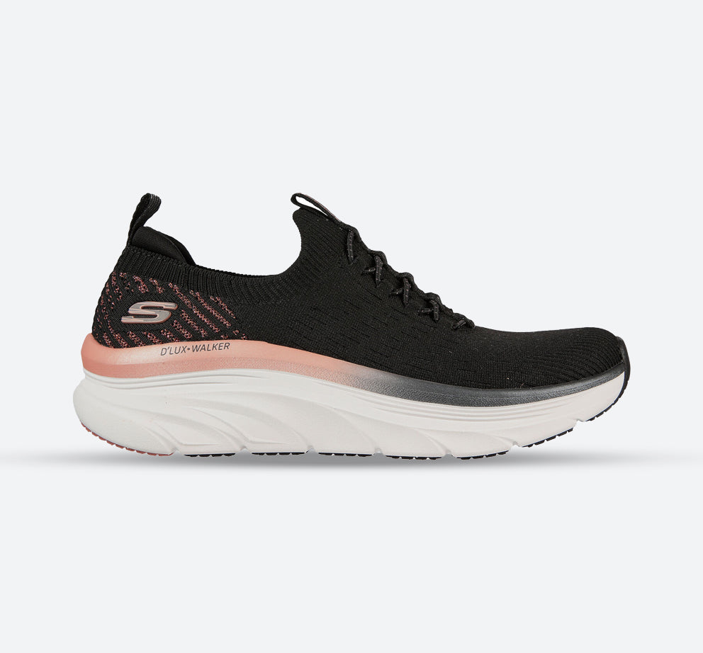 Women's Wide Fit Skechers Let It Glow- 149366 D'lux Walker Relaxed Fit Trainers