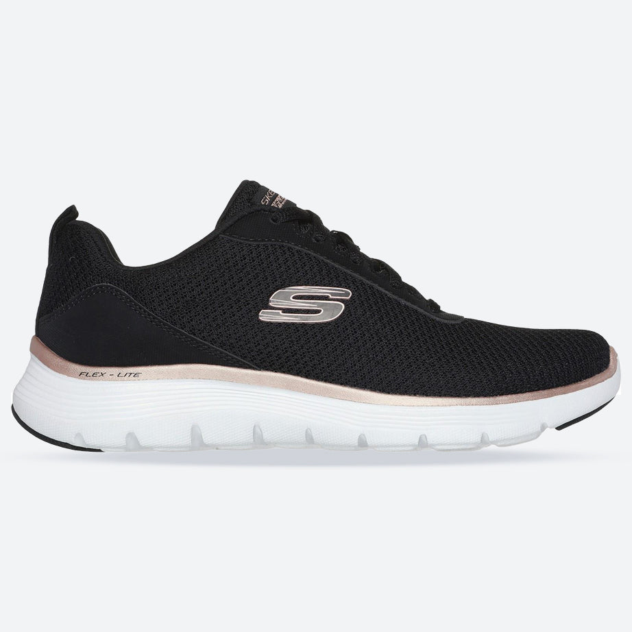 Womens Wide Fit Skechers 150206 Flex Appeal 5.0 Uptake Trainers