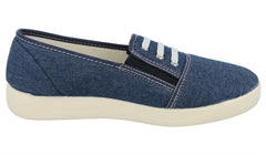 Womens Wide Fit DB Coup Canvas