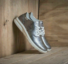 VANS ISO 2 (Disco Python) Blanc Metallic Silver UltraCush Womens Casual Sneakers