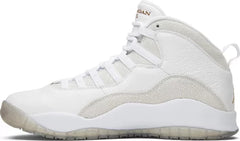 Nike Mens OVO x Air Jordan 10 Retro Sneakers - 'White'
