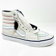Vans SK8 Hi (Vans Emboss) True White Womens Casual Shoes Sneakers