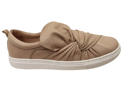 Orizonte Colette Womens European Leather Comfortable Slip On Shoes